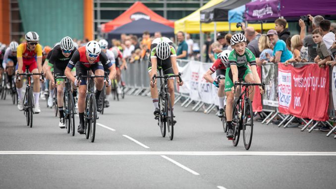 Joe Kiely Winning Stage 3 - picture: British Cycling Photographers