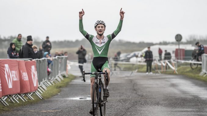 Joe Kiely wins at Pembrey. Photo: British Cycling Photographers